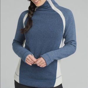 Prana Brandie Sweater Wool Blend Blue 